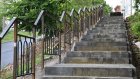 Ремонт лестницы на ул. Красной вышел на финишный этап