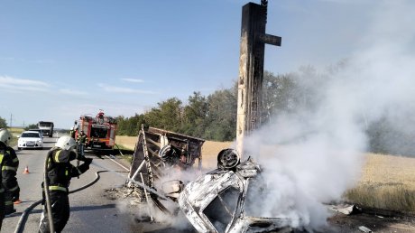 Появились новые кадры с места трагедии в Пензенском районе