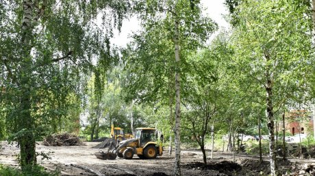 В Маньчжурии разровняли площадку под сквер