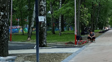 В парке Белинского одни аллеи открыли, другие закрыли