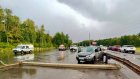 На дублере Окружной водитель врезался в столб, пострадали дети