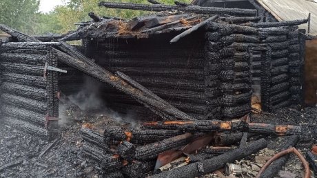 В Неверкинском районе при серьезном пожаре пострадал мужчина