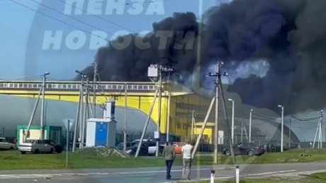 В Белинском районе полностью сгорели ангар и 7 овощеукладчиков