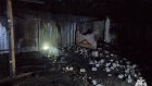 В Кузнецком районе пожар уничтожил хозпостройку
