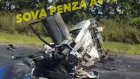 В Мокшанском районе сгорела Lada Granta, водитель погиб