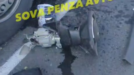 В Мокшанском районе сгорела Lada Granta, водитель погиб