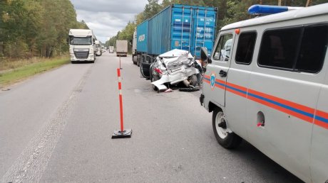 Смяло Hyundai: появились новые кадры с места серьезного ДТП на трассе М-5