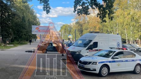 Соцсети: на улице Кулакова подросток на самокате столкнулся с «Грантой»
