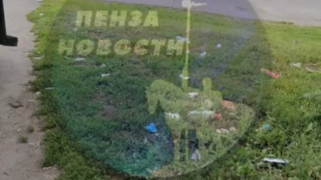 Водители автобусов № 130 замусорили территорию у «Ритэйла»