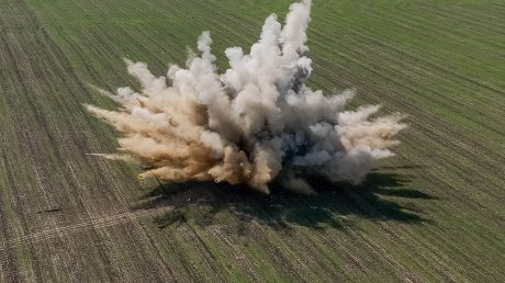 В Пензенской области в поле взорвали авиационный боеприпас