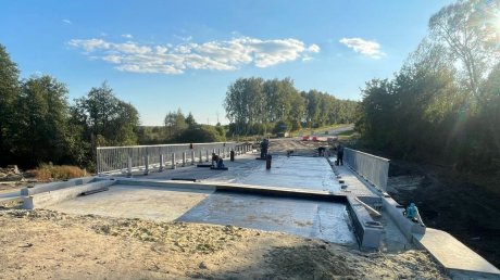 В Городищенском районе продолжается реконструкция моста