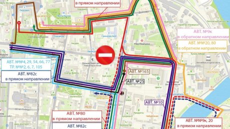В Пензе на время изменят маршруты общественного транспорта