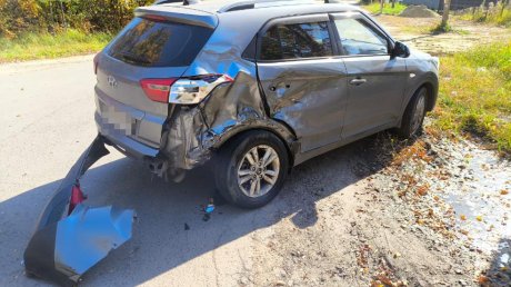 В Ленинском Лесхозе мотоциклист пострадал в ДТП с автомобилем