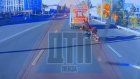 Момент перед ДТП со скутером в Заводском районе попал на видео