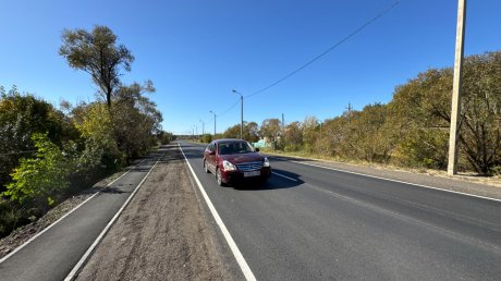 В Пачелме завершился ремонт трехкилометрового участка дороги