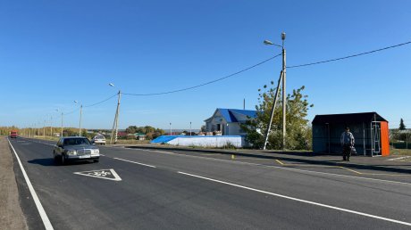 В Пачелме завершился ремонт трехкилометрового участка дороги