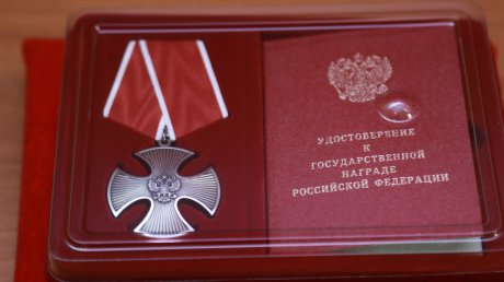 Родным геройски погибшего Ильдара Медведева передали орден Мужества