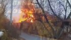 На Маяке выгорел расселенный 3-квартирный дом