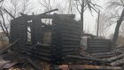 В Кузнецком районе сгорел нежилой деревянный дом