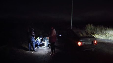 В Сердобском районе сотрудники ДПС помогли растерянной женщине