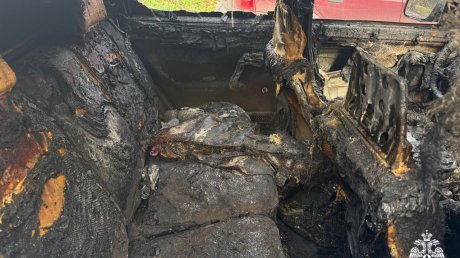 Обнародованы кадры с места пожара на ул. Свердлова в Кузнецке