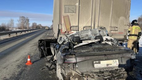 На омской трассе разбилась машина с пензенскими номерами