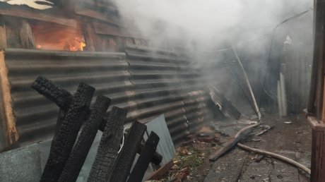 В Городищенском районе при пожаре пострадал мужчина