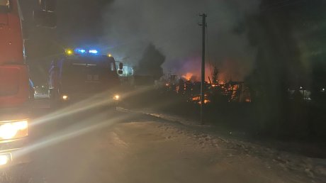 В Пензенском районе огонь уничтожил частный дом