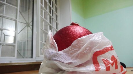 Пензенец унес домой новогодний шар с уличной елки