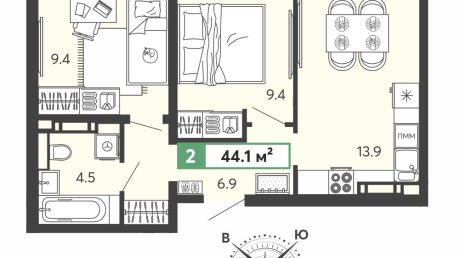 «Термодом»: квартиры в Спутнике доступны по цене от 2,3 млн руб.