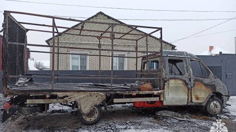 В Кузнецке огонь полностью уничтожил два автомобиля