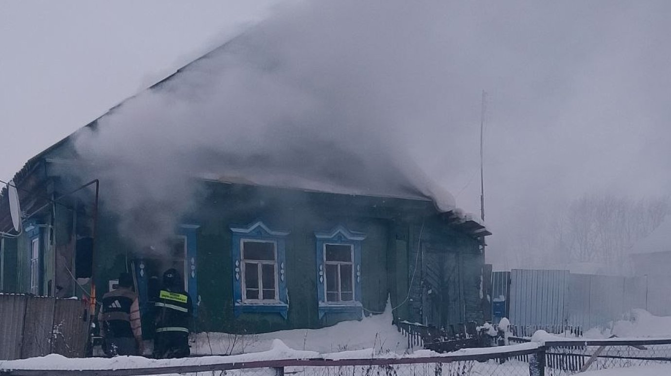 В Городищенском районе сгорел жилой дом