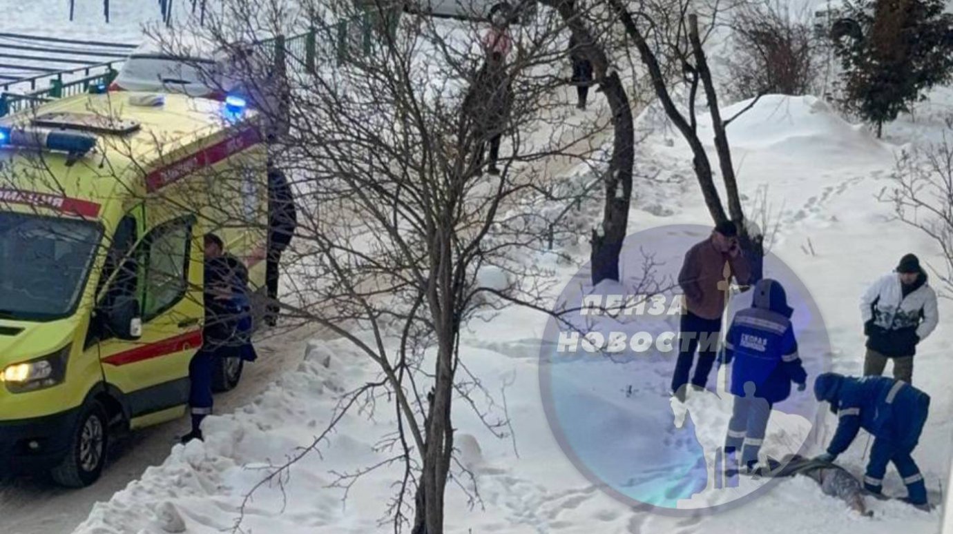 Из окна дома на улице Карпинского выпала женщина