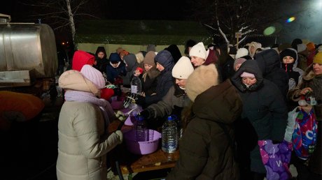 В Пензе на берегу Суры отметили Крещение Господне
