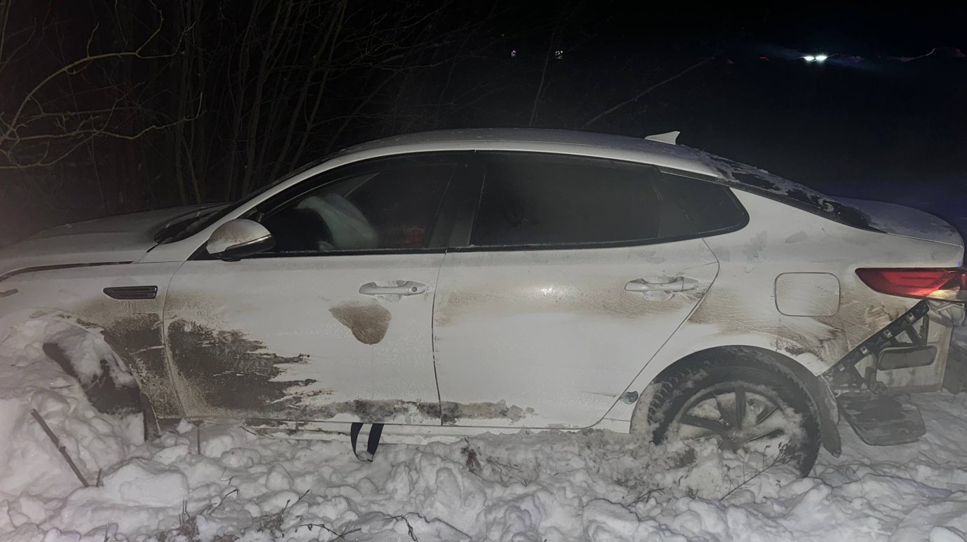 В Сердобском районе Kia вылетела в кювет, пострадала женщина