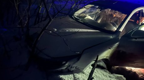 В Сердобском районе Kia вылетела в кювет, пострадала женщина