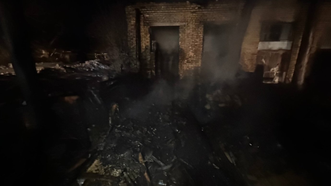 В Бессоновском районе при пожаре погиб человек