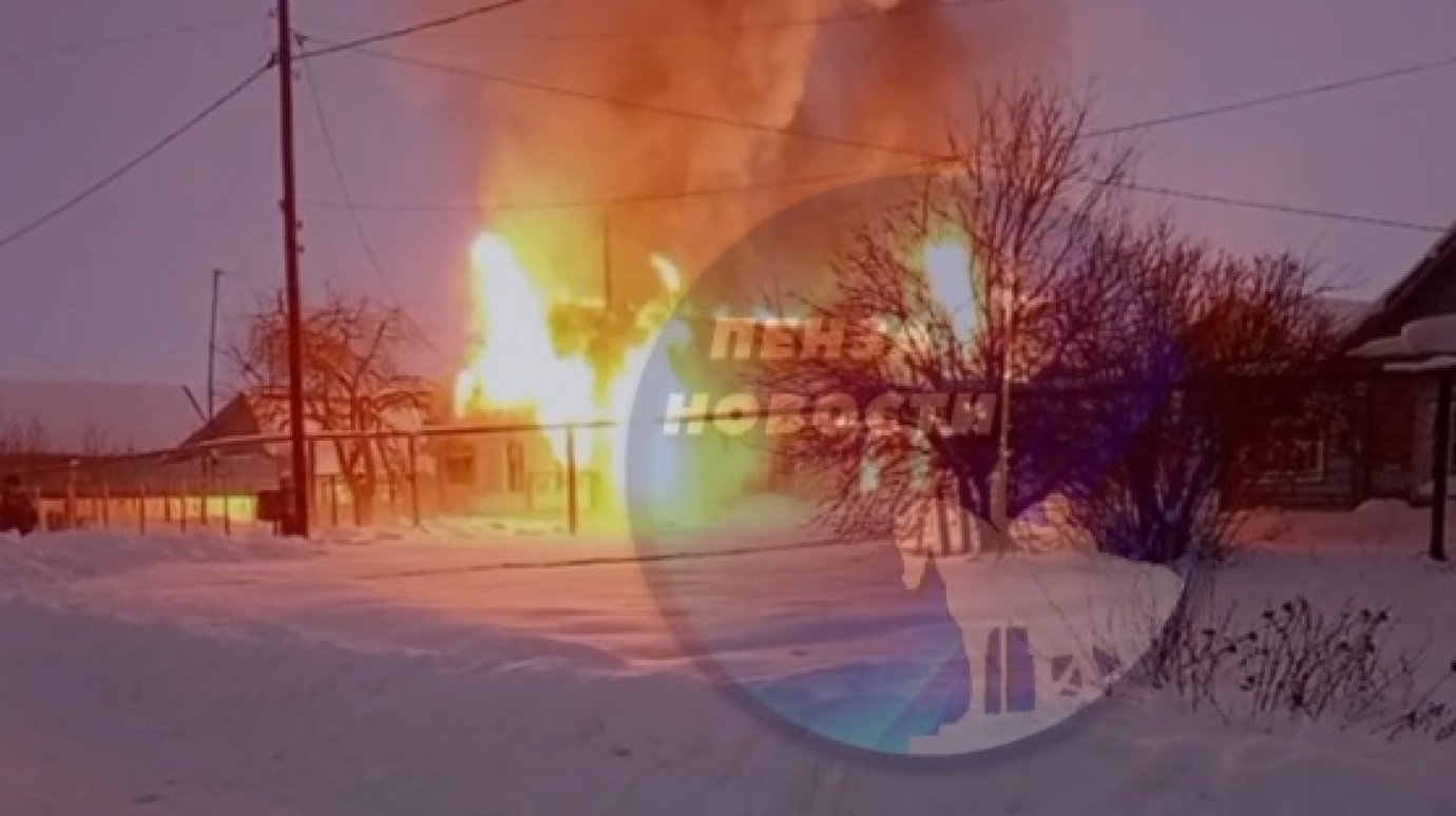 В Шемышейском районе при пожаре погиб 52-летний мужчина