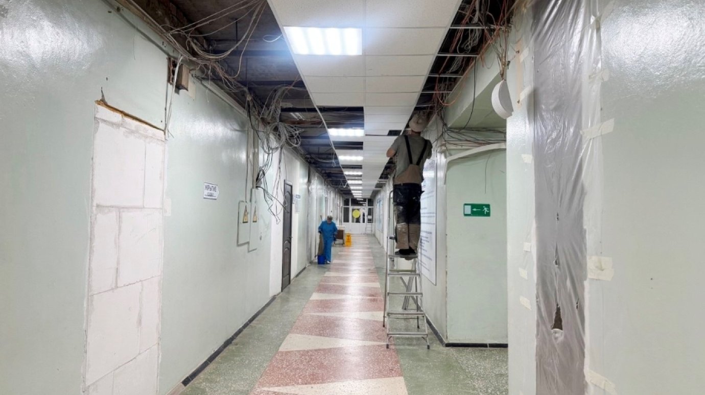 В хирургическом отделении больницы № 6 продолжается ремонт