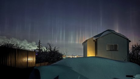 Пензенцы поделились кадрами редкого атмосферного явления