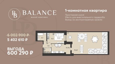 Квартиру в «Балансе» можно купить с выгодой более 600 000 рублей