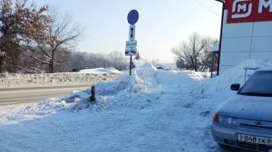 Мэрия Пензы обратила внимание на навалы снега у магазинов