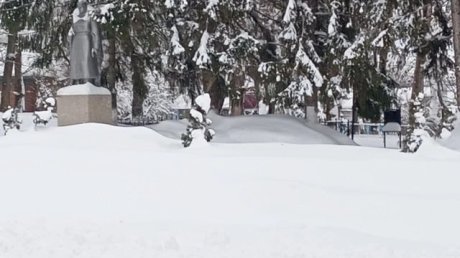 В Вадинске мемориал очистили от снега по требованию прокуратуры