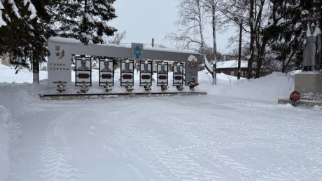 В Вадинске мемориал очистили от снега по требованию прокуратуры