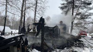 В Кузнецком районе при пожаре на даче пострадал мужчина