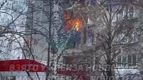 В Пензе загорелось общежитие на улице Медицинской