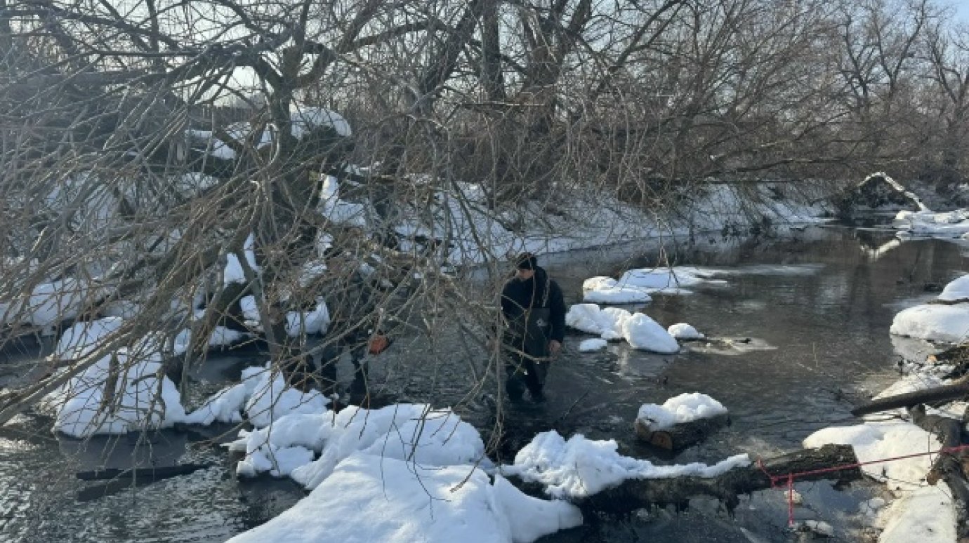 Подготовка к паводку: в Кузнецке очистили русло реки Труев
