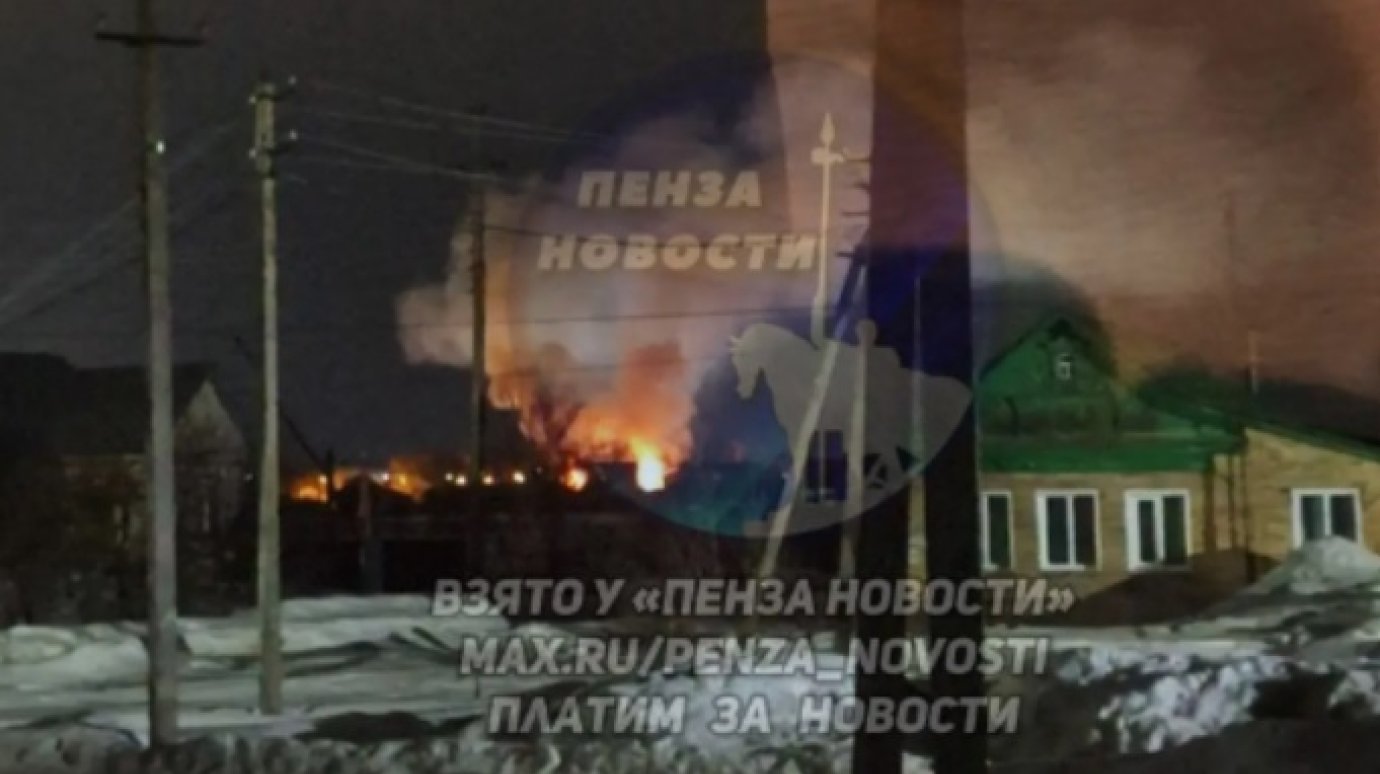 В Бессоновке при пожаре погиб 75-летний мужчина