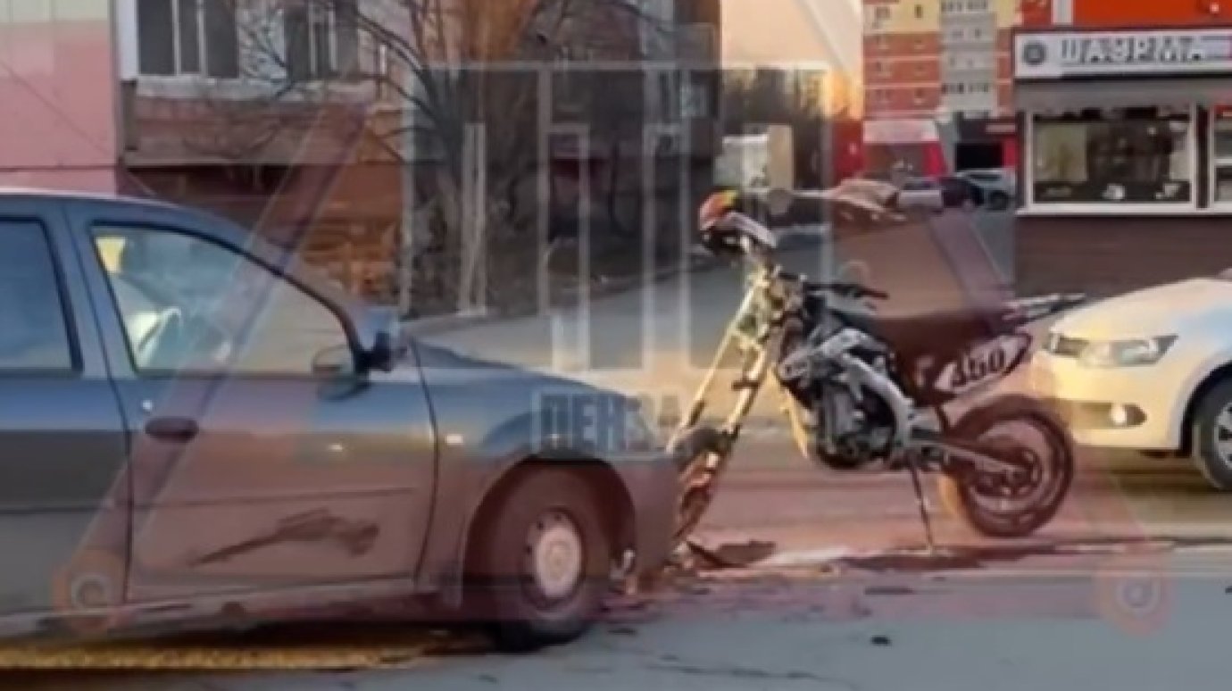 В Пензе открылся сезон ДТП с участием питбайкеров