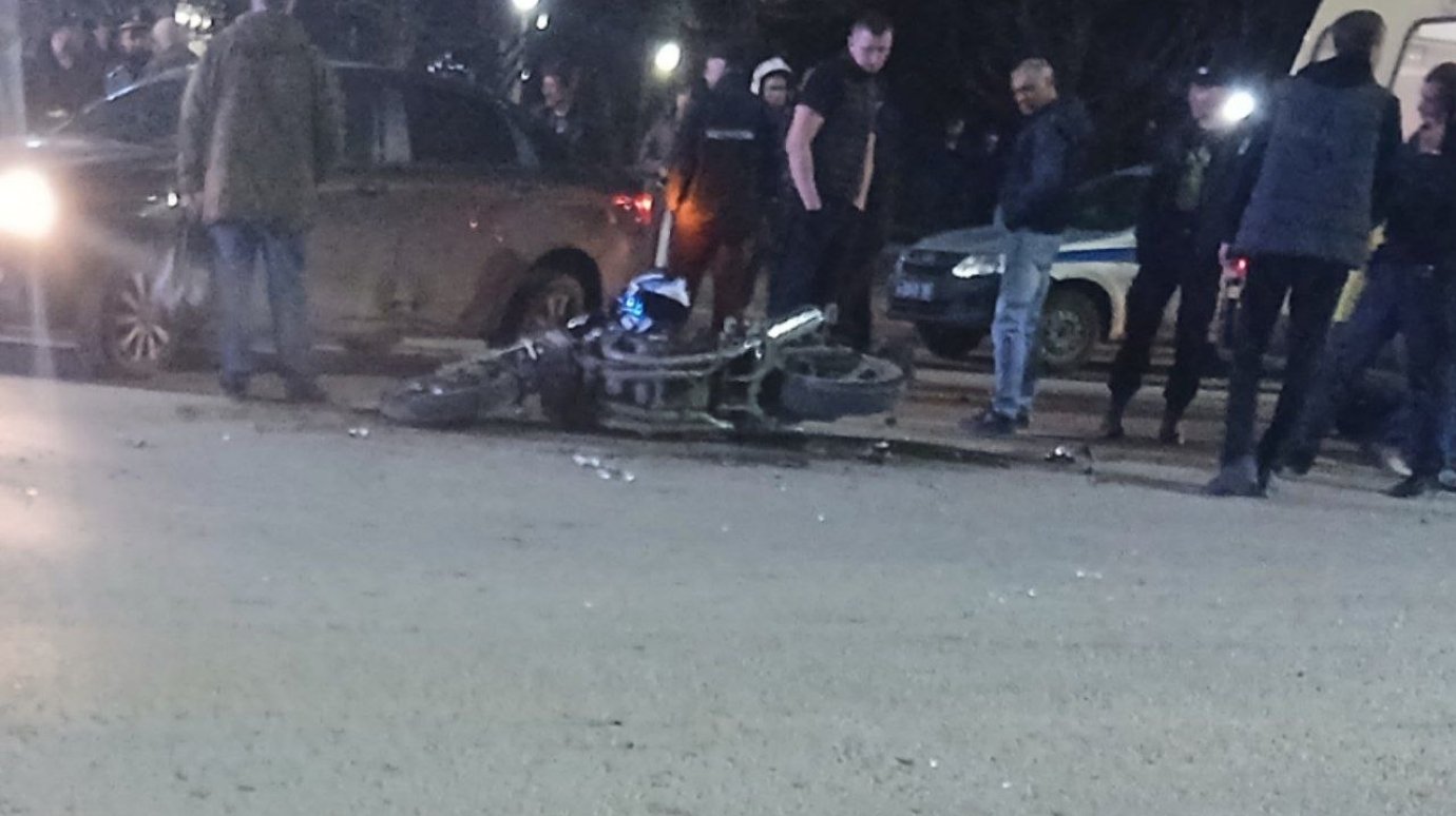 Стали известны подробности ДТП с мотоциклистом в Заречном
